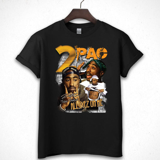 Tupac Shakur Vintage 90s Hip Hop Legend Collector Edition Black Unisex T-Shirt 1