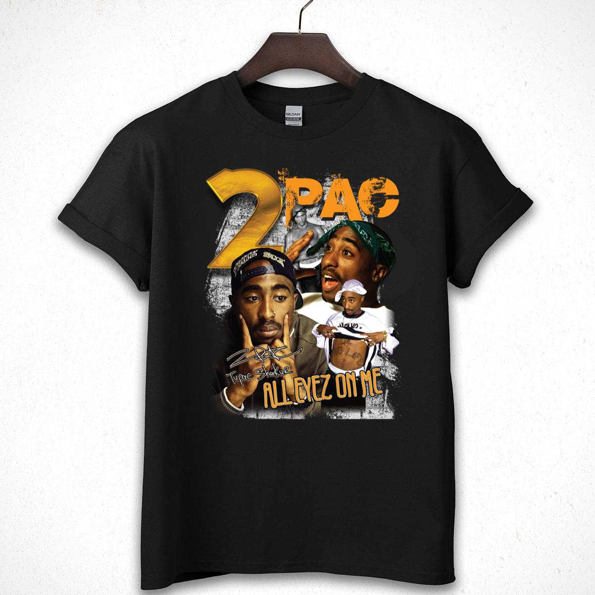 Tupac Shakur Vintage 90s Hip Hop Legend Collector Edition Black Unisex T-Shirt