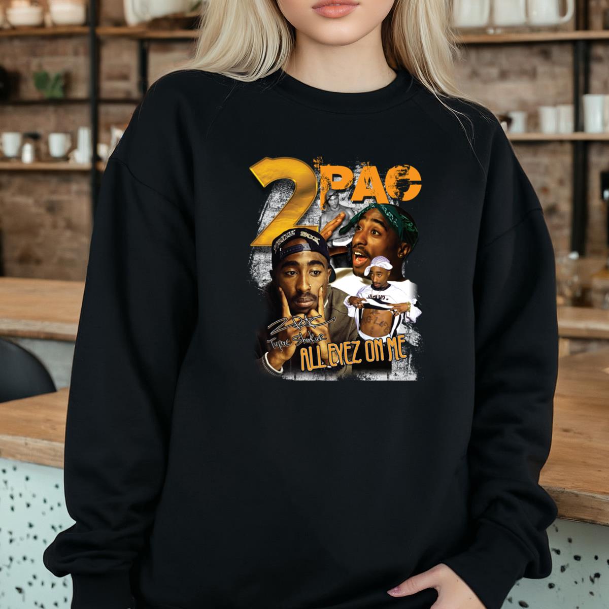 Tupac Shakur Vintage 90s Hip Hop Legend Collector Edition Black Unisex T-Shirt