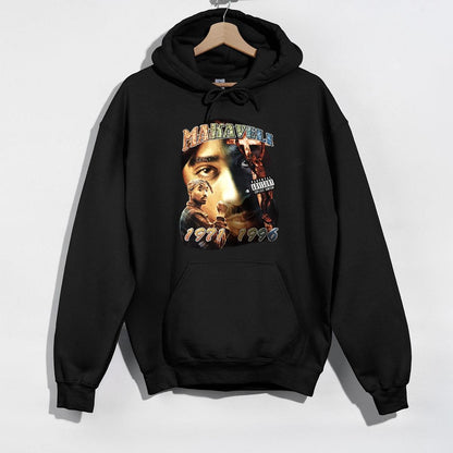 Tupac Vintage 90s Makaveli Rap Music Fan Black Unisex T-Shirt