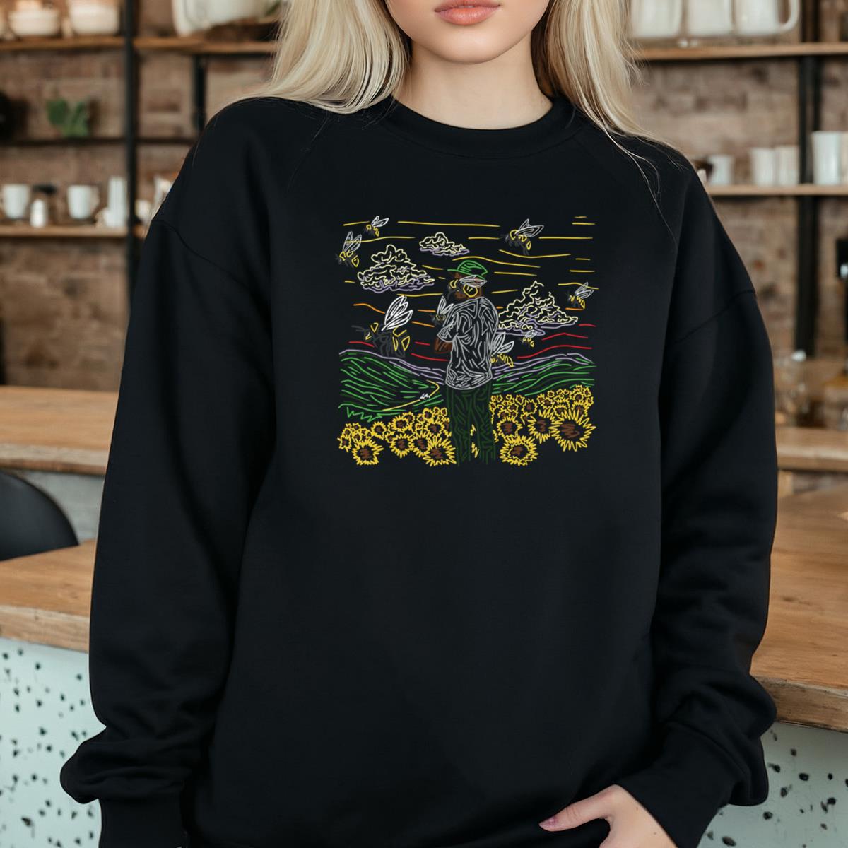 Tyler The Creator Flower Boy Vintage 2010s Hip Hop Artist Official Fan Black Unisex T-Shirt