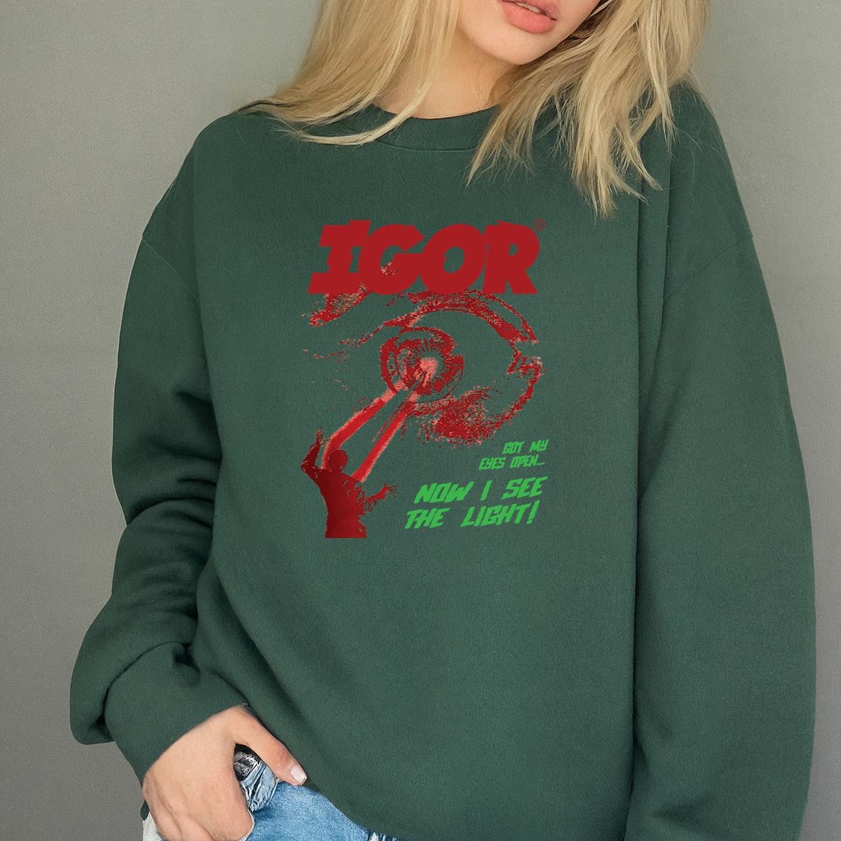 Tyler the Creator IGOR Album Official Fan Now I See The Light Design White Crewneck Short Sleeve Unisex T-Shirt