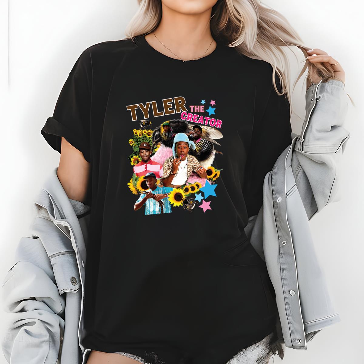 Tyler, the Creator Vintage 2010s Hip Hop Artist Official Fan Black Unisex T-Shirt 