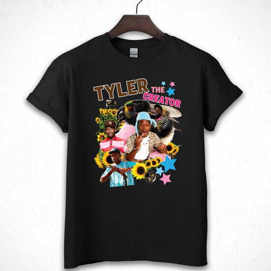 Tyler, the Creator Vintage 2010s Hip Hop Artist Official Fan Black Unisex T-Shirt 