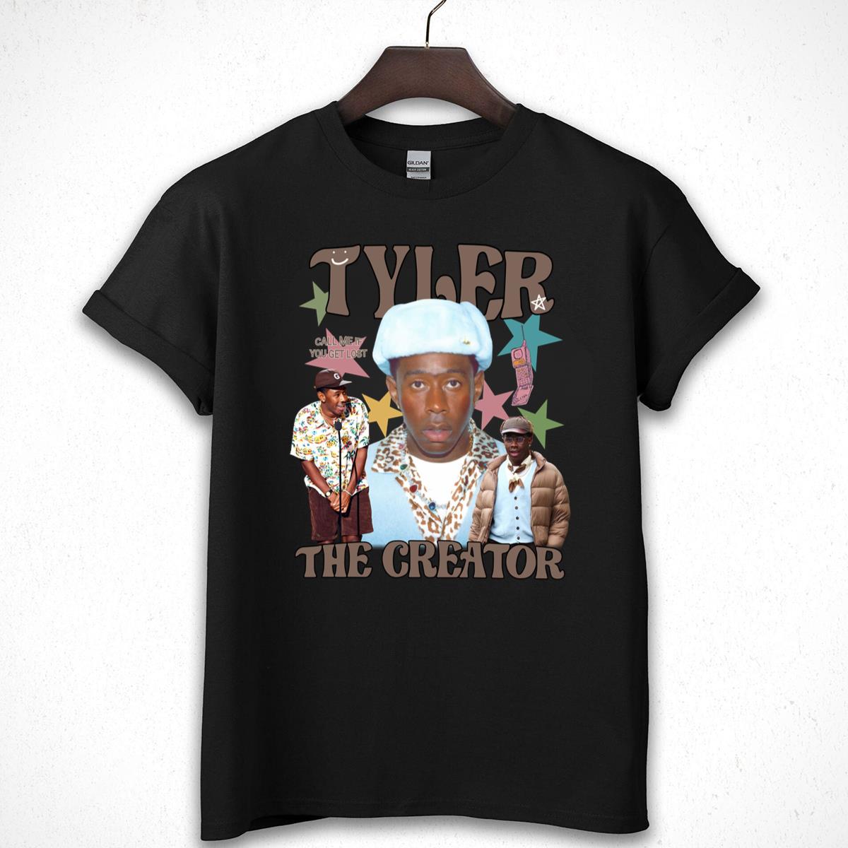 Tyler, The Creator Vintage 90s Rap Music Fans Bootleg Black Unisex T-Shirt 