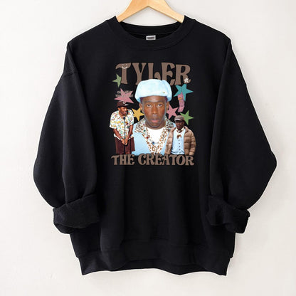 Tyler, The Creator Vintage 90s Rap Music Fans Bootleg Black Unisex T-Shirt 