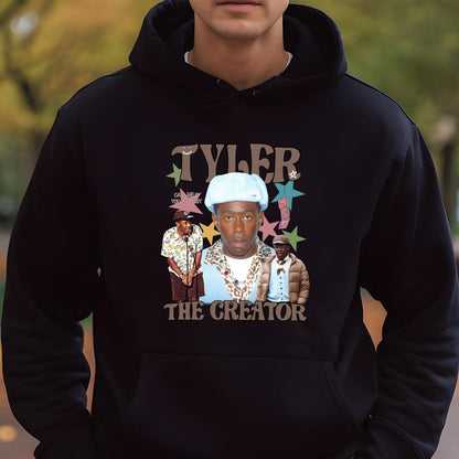 Tyler, The Creator Vintage 90s Rap Music Fans Bootleg Black Unisex T-Shirt 