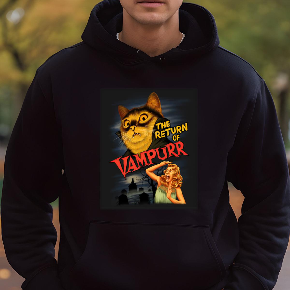 Vampurr Vintage 80s Horror Fans Black Unisex T-Shirt