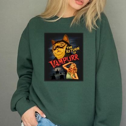 Vampurr Vintage 80s Horror Fans Black Unisex T-Shirt