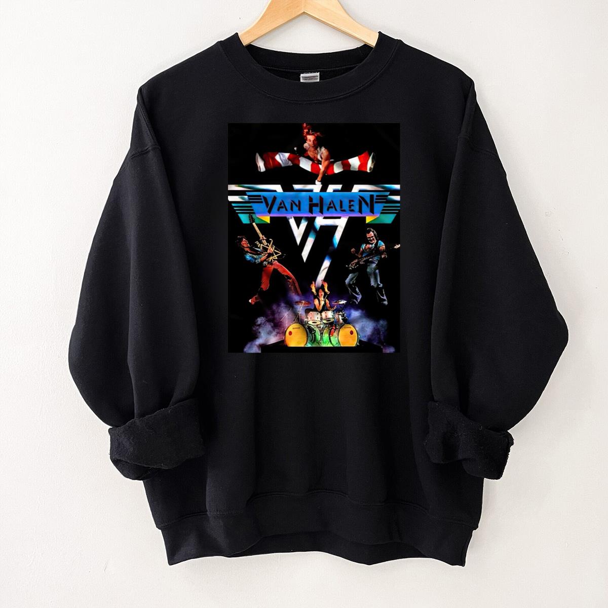 Van Halen Vintage 80s II Tour Official Fan Retro Black Unisex T-Shirt