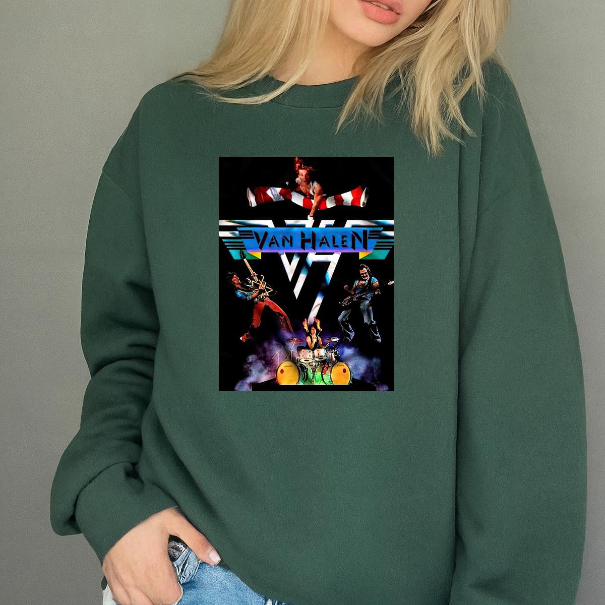 Van Halen Vintage 80s II Tour Official Fan Retro Black Unisex T-Shirt