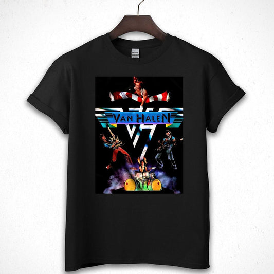 Van Halen Vintage 80s II Tour Official Fan Retro Black Unisex T-Shirt