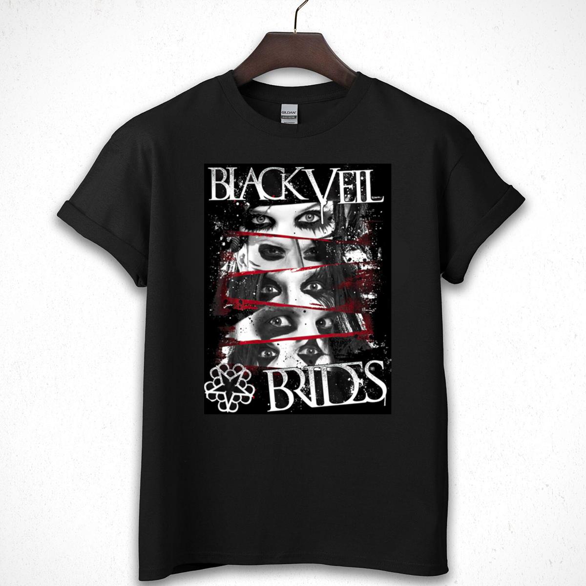 Veil Brides Vintage 2000s Rock Band Collector Black Unisex T-Shirt