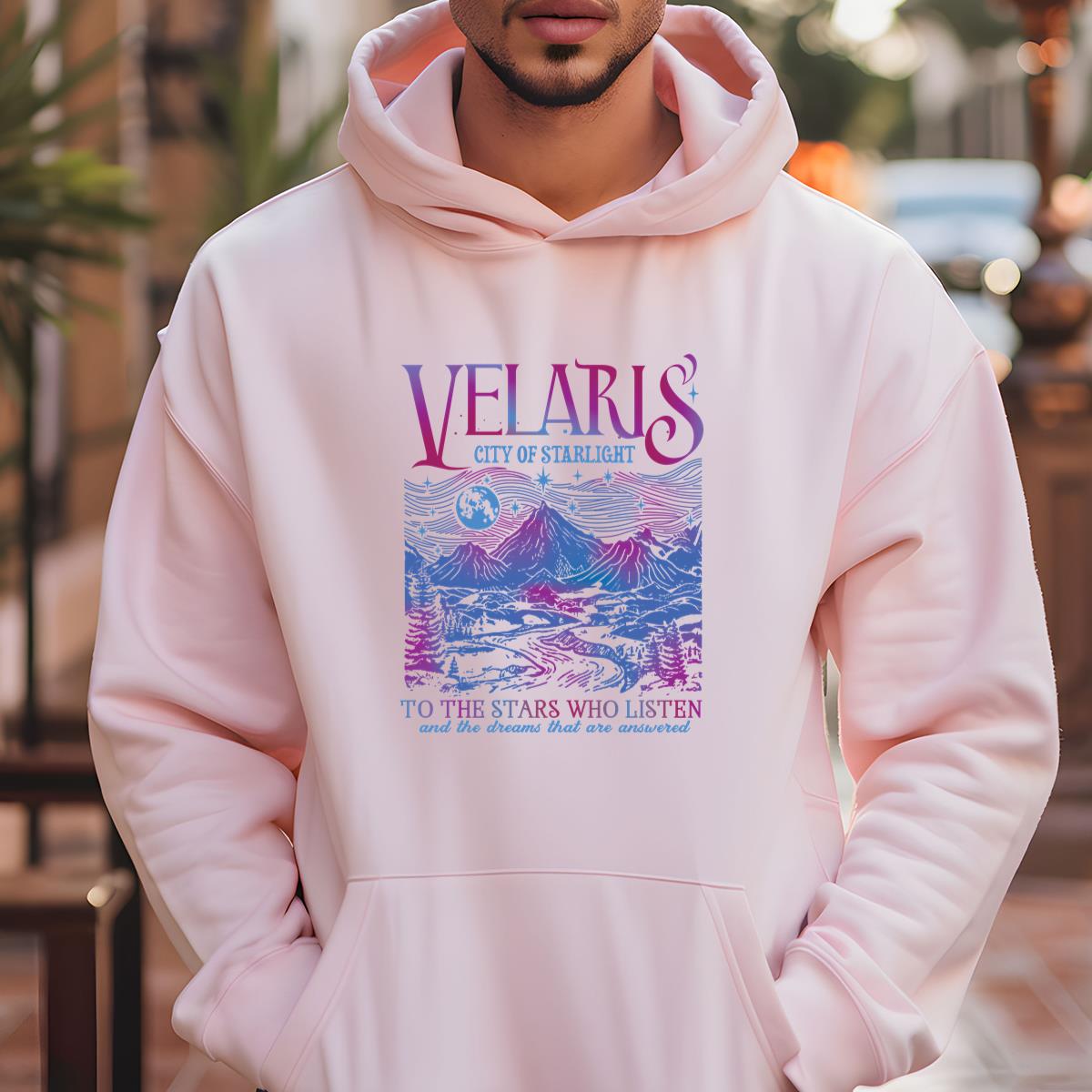 Velaris City of Starlight ACOTAR Vintage Fantasy Fan Graphic Unisex T-Shirt