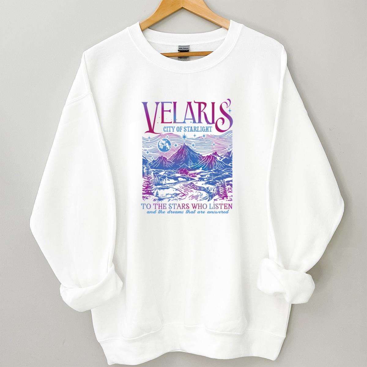 Velaris City of Starlight ACOTAR Vintage Fantasy Fan Graphic Unisex T-Shirt