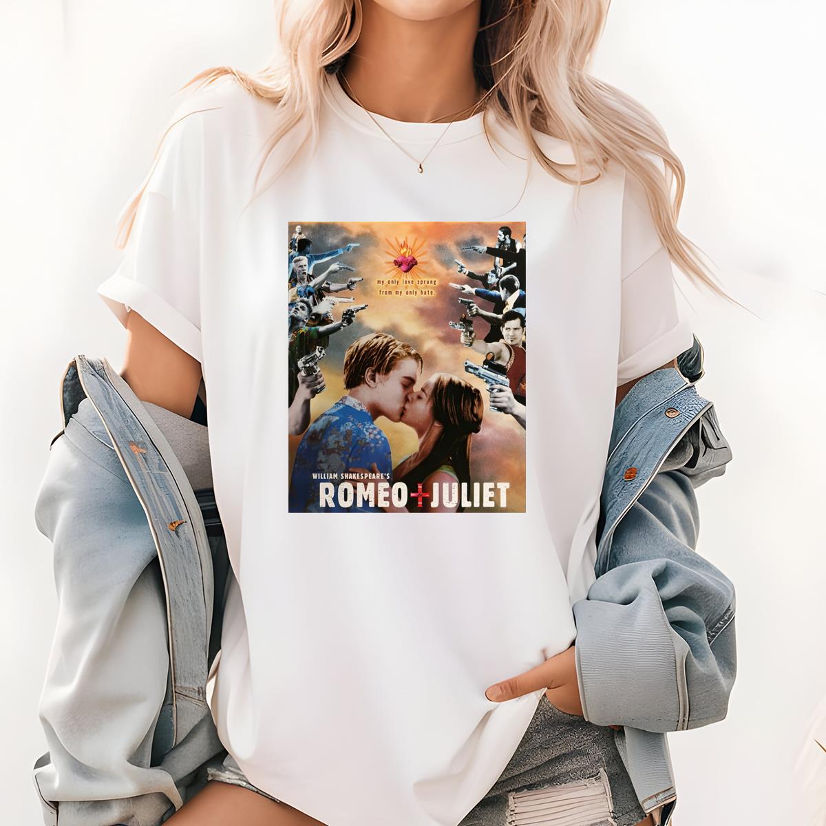 Vintage 1998 Romeo and Juliet DiCaprio Movie Promo Collector Edition Unisex T-Shirt