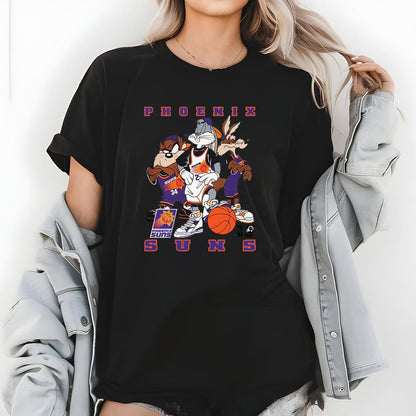 Vintage 90s Phoenix Suns Looney Tunes Collector Edition White Unisex T-Shirt