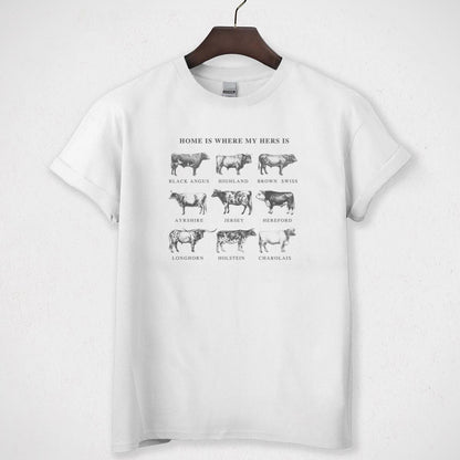 Vintage Cow Breeds Crewneck Sweatshirt Cattle Graphic Retro Western Unisex Sweater