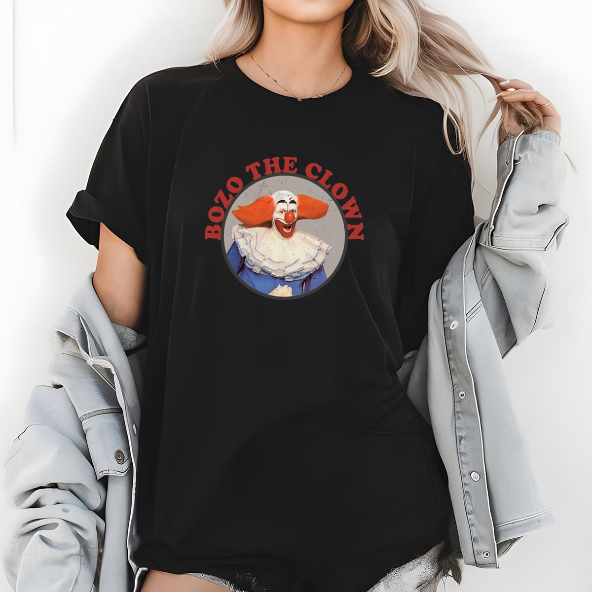 Vintage Joker Bozo The Clown Classic Design Collector Black Unisex T-Shirt