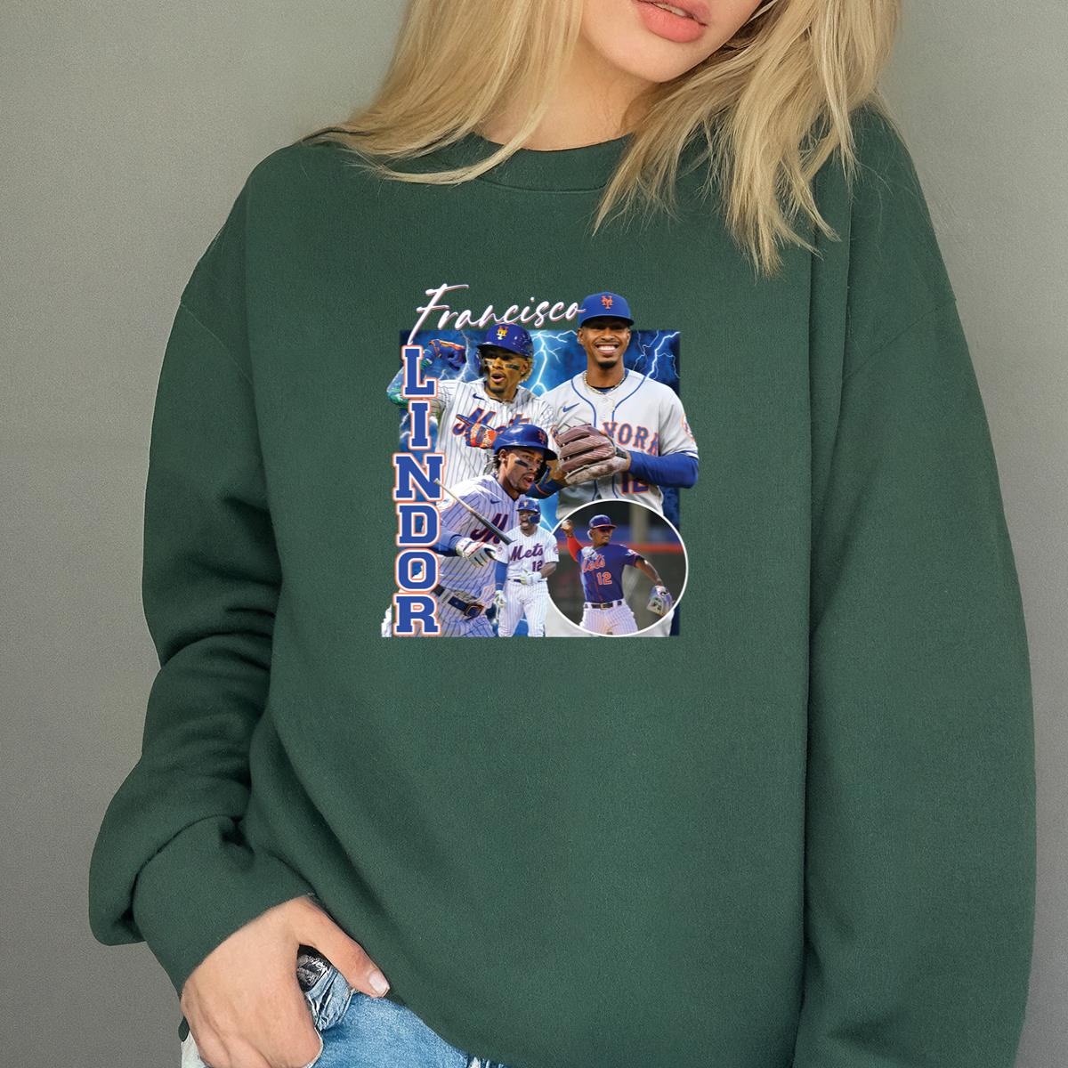 Vintage Legendary Francisco Lindor Baseball Fan Retro Navy Blue Unisex T-Shirt