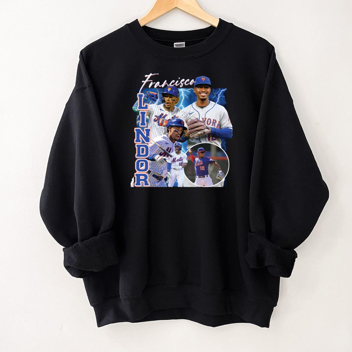 Vintage Legendary Francisco Lindor Baseball Fan Retro Navy Blue Unisex T-Shirt