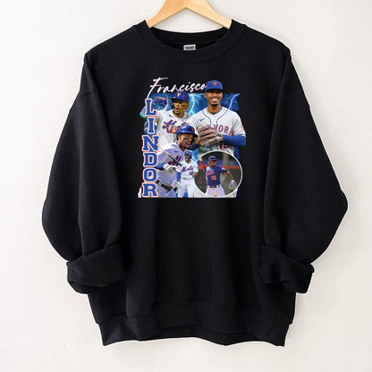 Vintage Legendary Francisco Lindor Baseball Fan Retro Navy Blue Unisex T-Shirt