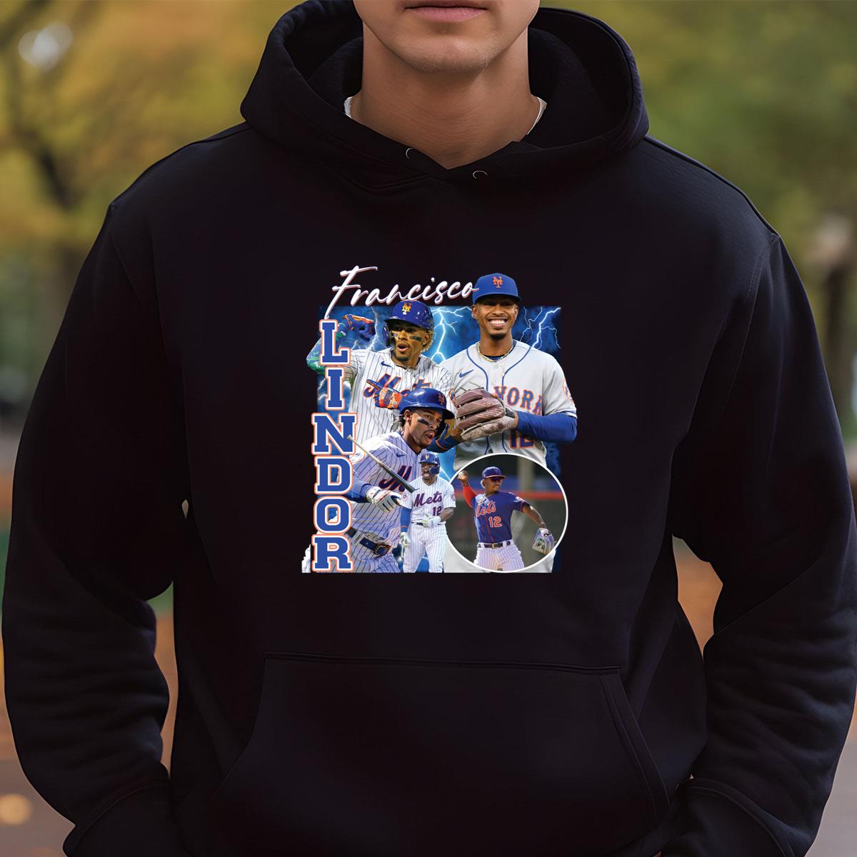 Vintage Legendary Francisco Lindor Baseball Fan Retro Navy Blue Unisex T-Shirt