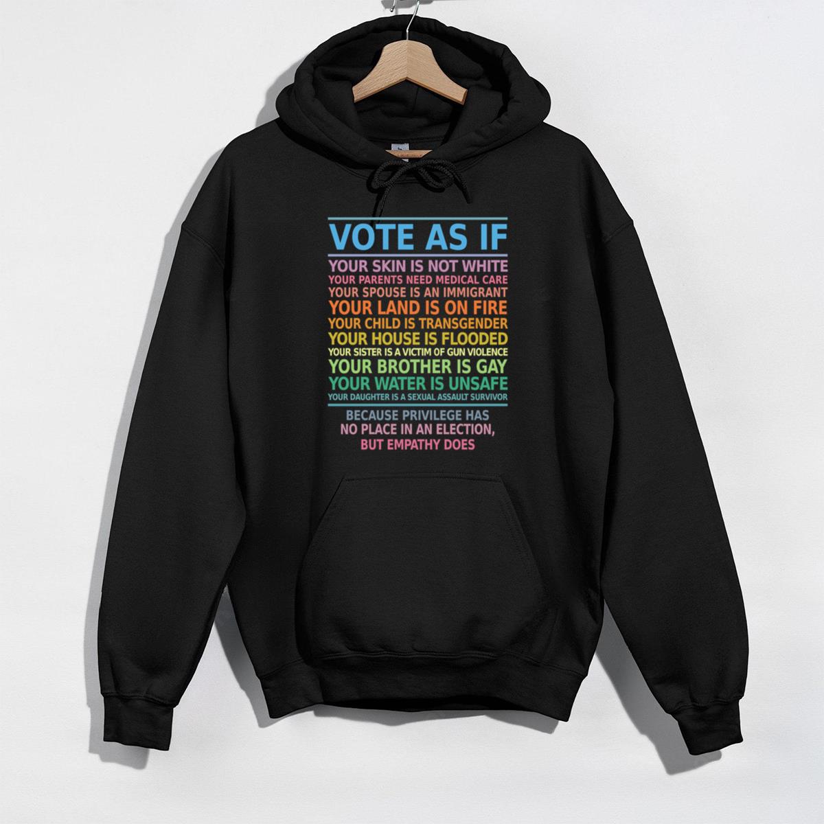 Vote As If Your Skin Is Not White Human Rights Activist Vintage Civil Rights Movement Unisex T-Shirt
