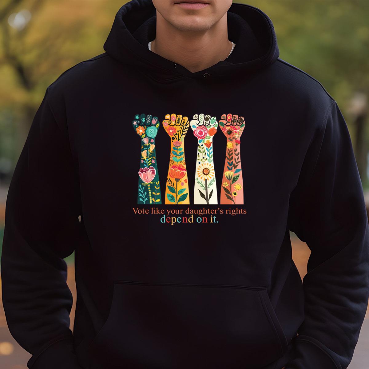 Voting Rights Feminist Reproductive Rights Activist Protest Slogan Black Unisex T-Shirt