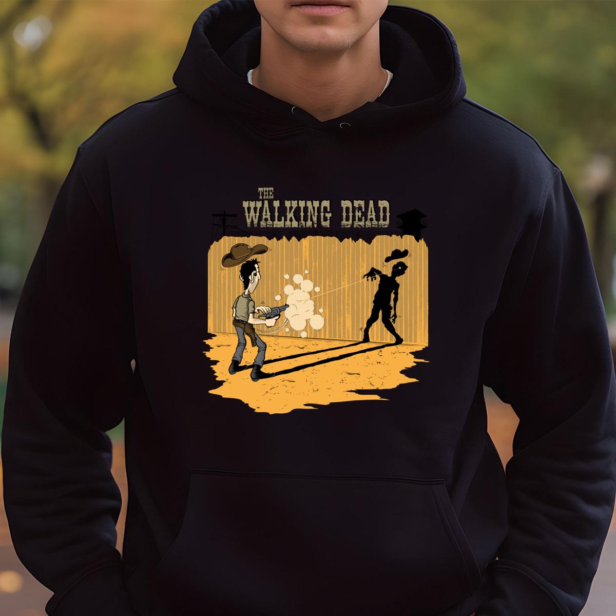 Walking Dead Cowboy vs Zombie Graphic T-Shirt 