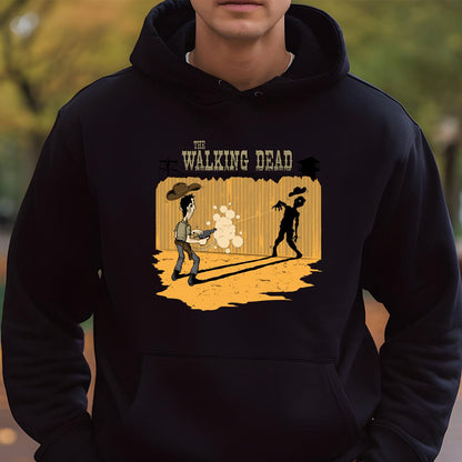 Walking Dead Cowboy vs Zombie Graphic T-Shirt 