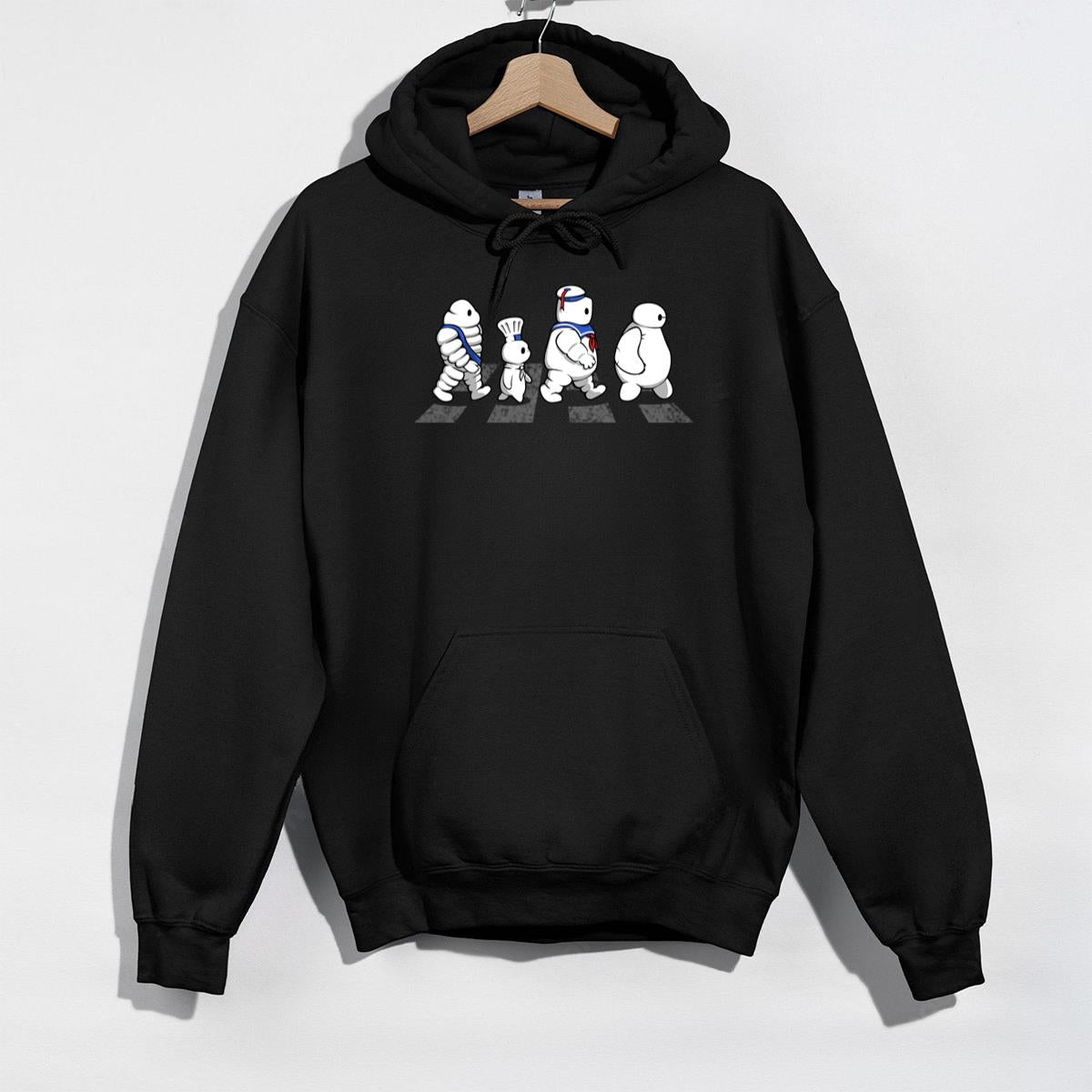 Walking Mascot Characters Crossing Graphic T-Shirt 