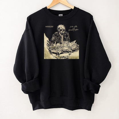 Weezer Band Vintage 90s Fake Smiles And Nervous Laughter Fan Black Unisex T-Shirt