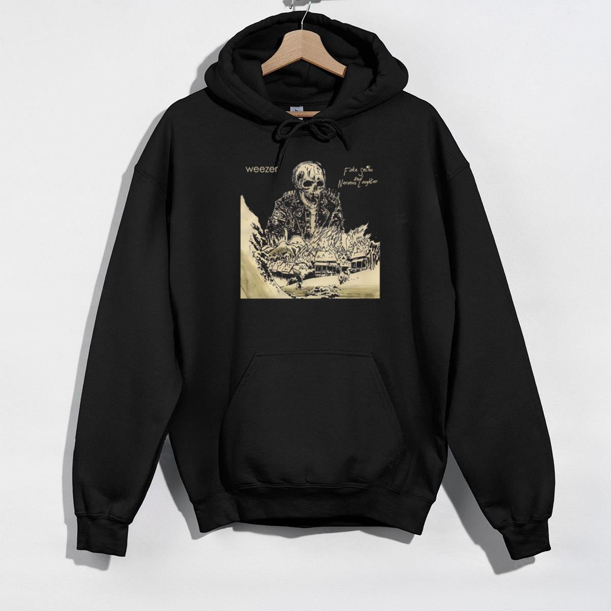 Weezer Band Vintage 90s Fake Smiles And Nervous Laughter Fan Black Unisex T-Shirt