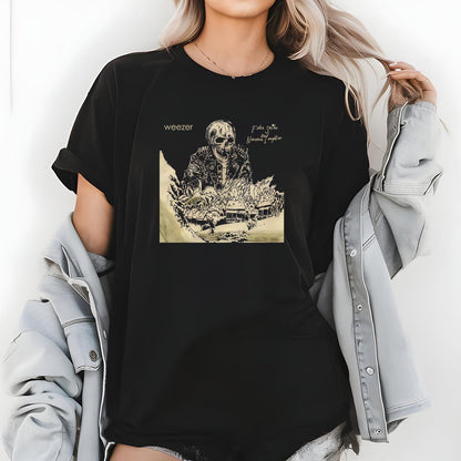 Weezer Band Vintage 90s Fake Smiles And Nervous Laughter Fan Black Unisex T-Shirt