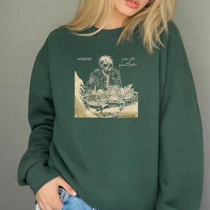 Weezer Band Vintage 90s Fake Smiles And Nervous Laughter Fan Black Unisex T-Shirt