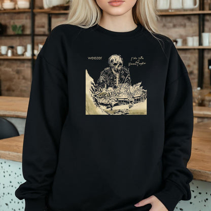 Weezer Band Vintage 90s Fake Smiles And Nervous Laughter Fan Black Unisex T-Shirt