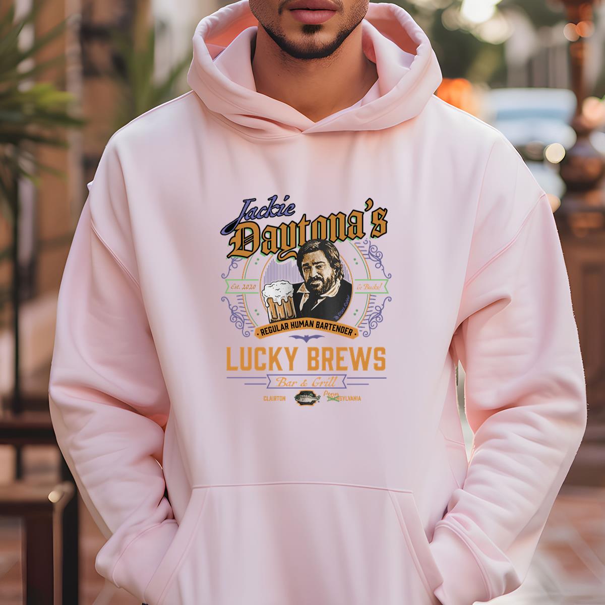 What We Do In The Shadows Jackie Daytona Regular Human Bartender Retro Vintage Unisex T-Shirt