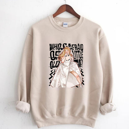 Who Afraid Vintage 80s Rock Band Fan Crewneck Sweatshirt Unisex