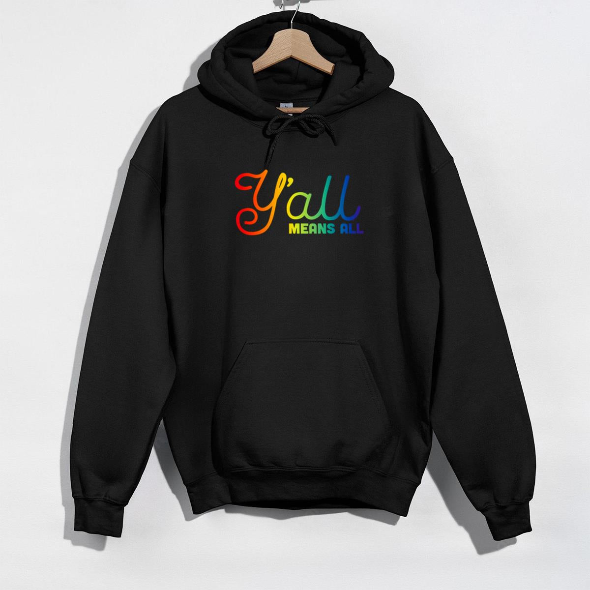 Yall Means All Pride Edition LGBTQ+ Ally Vintage Retro Unisex T-Shirt Sweatshirt
