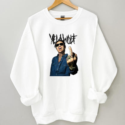 Yelawolf Slumerican Middle Finger Vintage 2010s Rap Artist Fan Unisex T-Shirt