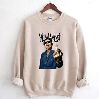 Yelawolf Slumerican Middle Finger Vintage 2010s Rap Artist Fan Unisex T-Shirt