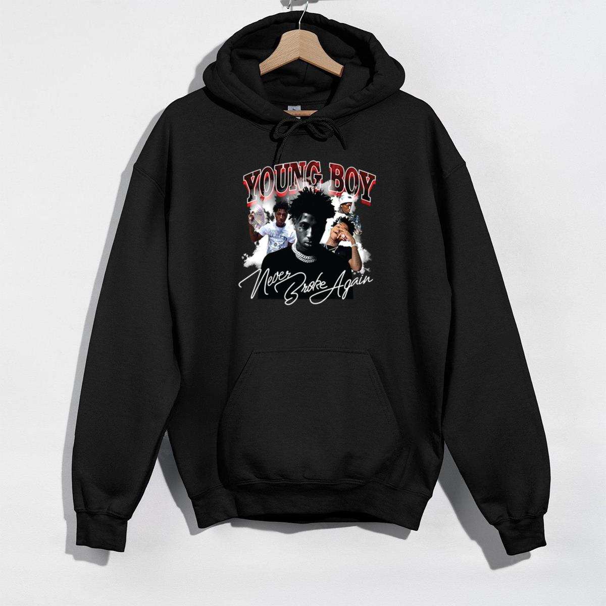 Young Boy Never Broke Again Vintage 90s Rap Music Official Fan Black Unisex T-Shirt