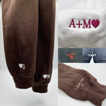 Soul Mate Matching Custom Embroidered Matching Hoodies For Couples - Perfect for Cozy Couples Gifts