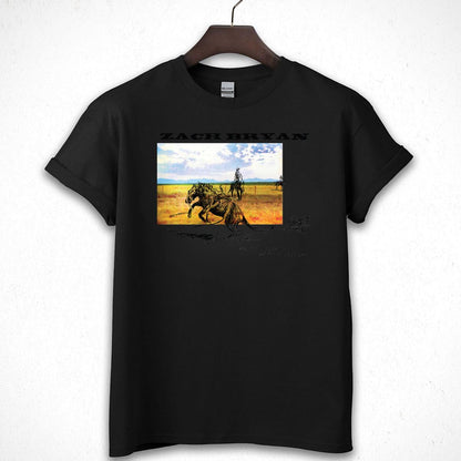 Zach Bryan Vintage Country Music Artist Official Fan Black Unisex T-Shirt