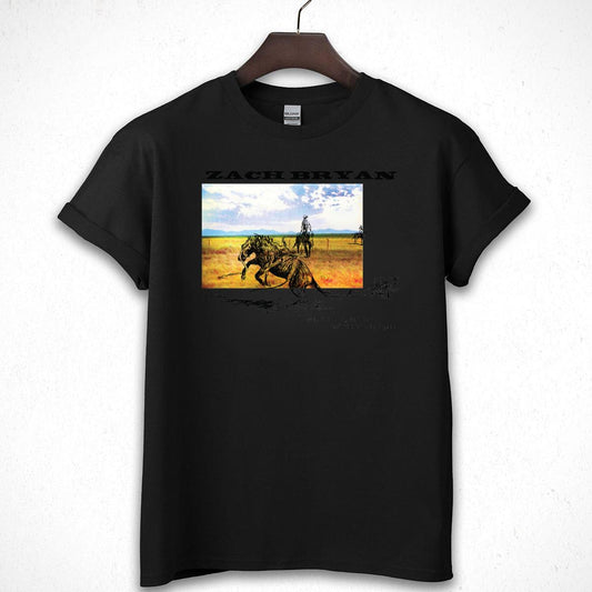 Zach Bryan Vintage Country Music Artist Official Fan Black Unisex T-Shirt