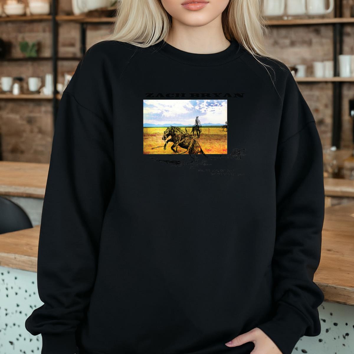 Zach Bryan Vintage Country Music Artist Official Fan Black Unisex T-Shirt