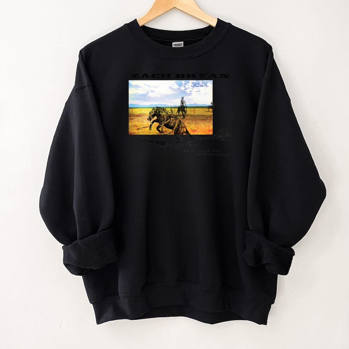 Zach Bryan Vintage Country Music Artist Official Fan Black Unisex T-Shirt